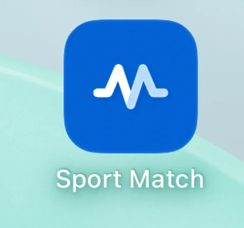 Screenshot: Sport Match is on your home screen. Open it from there from now on.