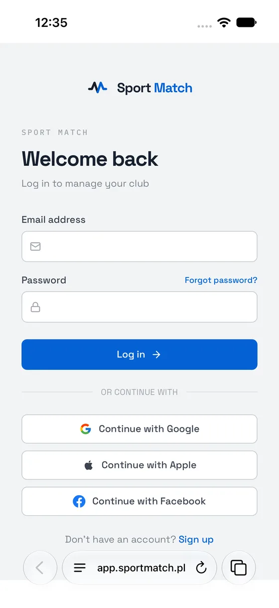 Screenshot: Tap the page menu button ≡ at the left end of the address bar, at the bottom of the screen.