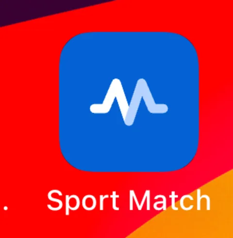 Zrzut ekranu: Sport Match jest na ekranie głównym. Od teraz otwieraj ją stamtąd.